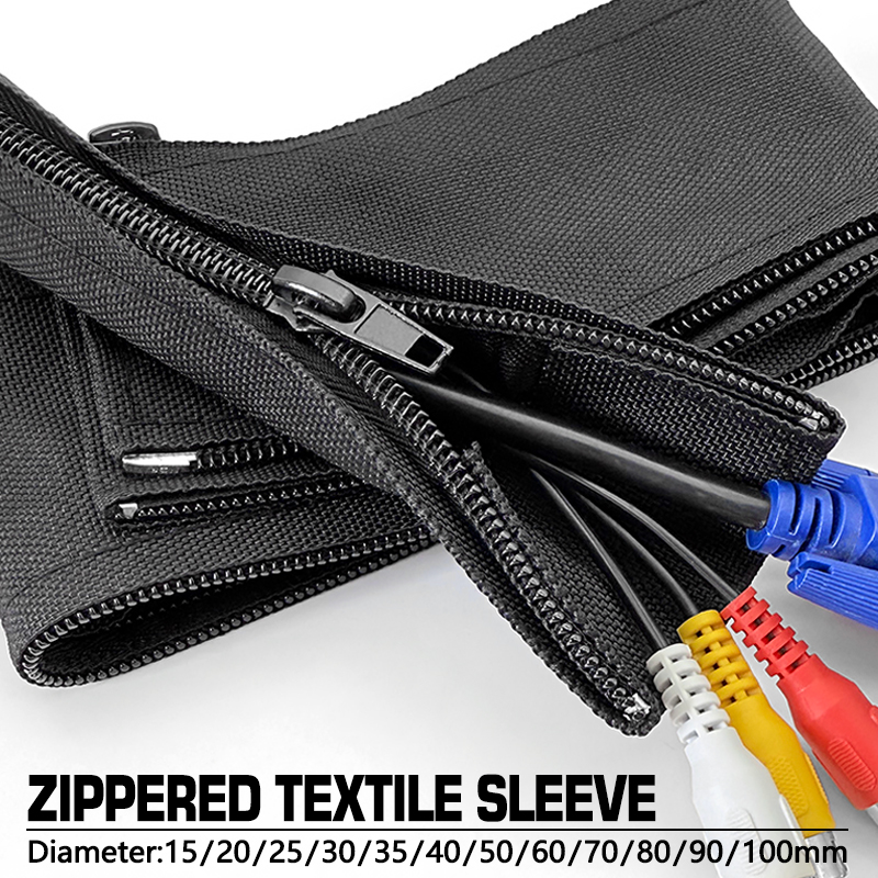 Cable Sleeve Neoprene - Zipper Cable Sleeve Waterproof Wire Cable