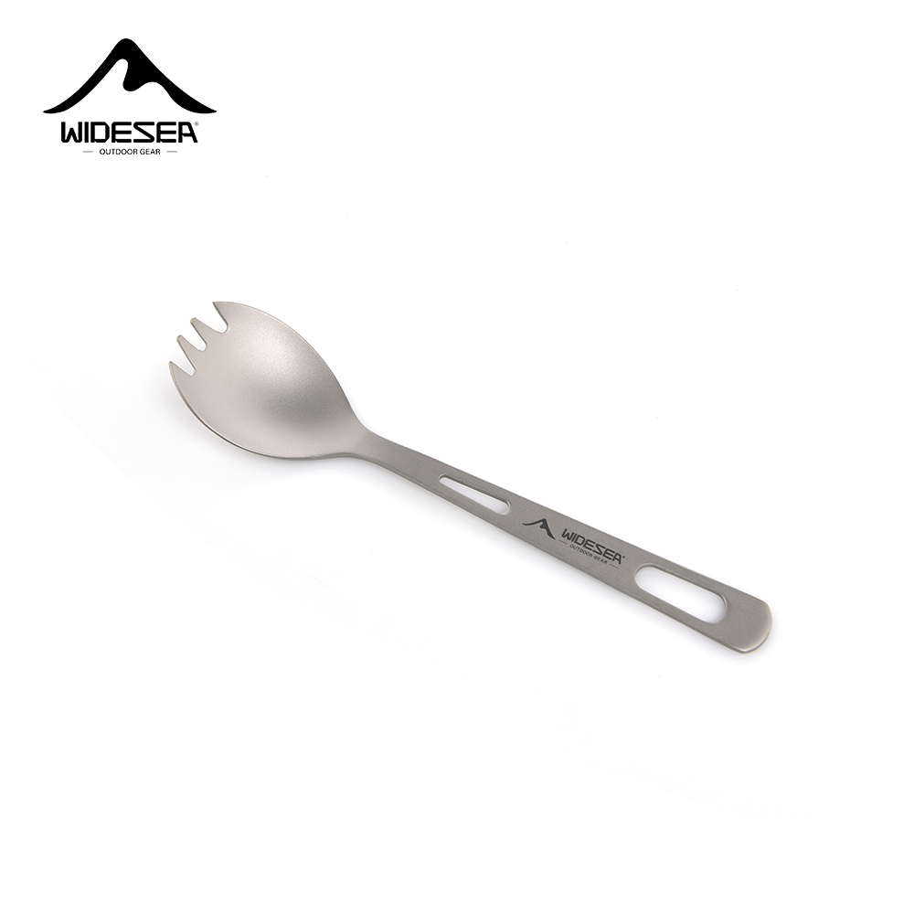 Hi Tech Kitchen Accessories - Widesea Camping Cooking Set Spork Titanium