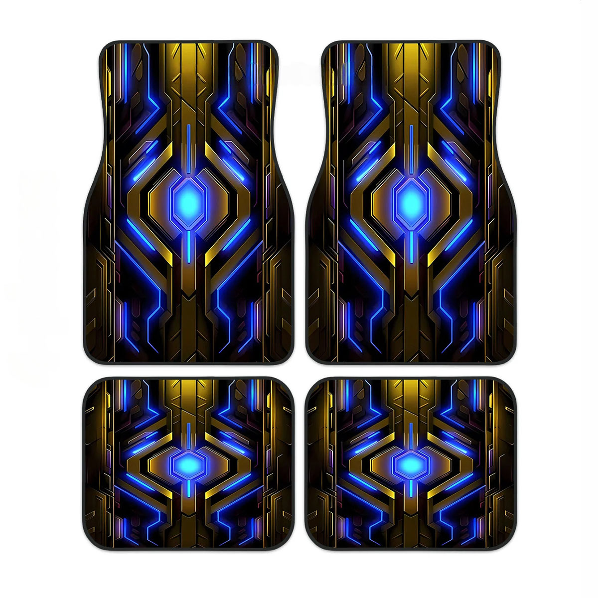 Universal Tech Accessories - 2D, 4pcs Set of Tech-metal Pattern