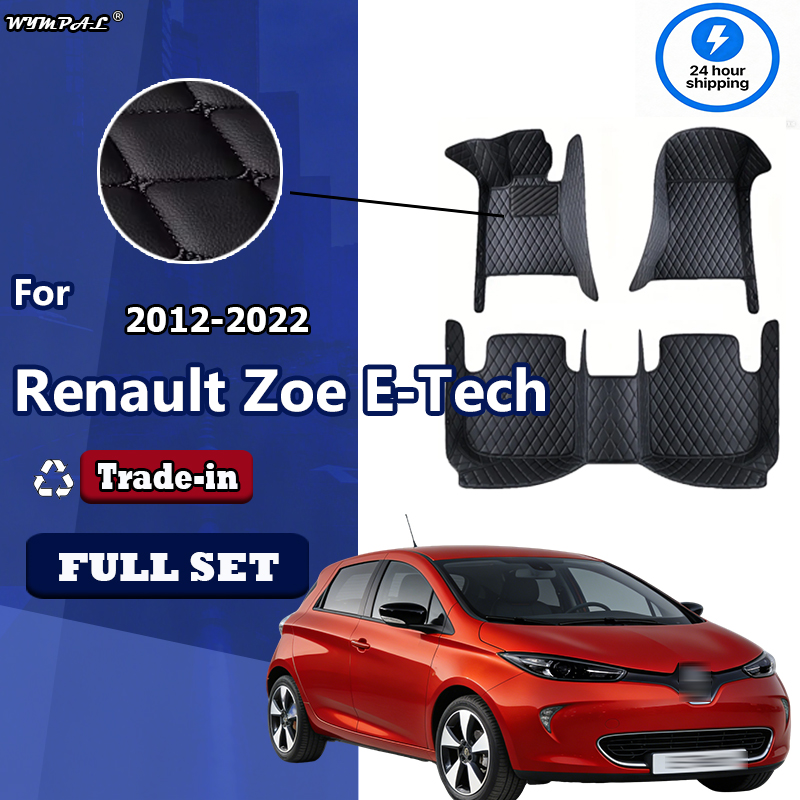 Tech Accessories Renault - Luxury Leather Car Floor Mats For