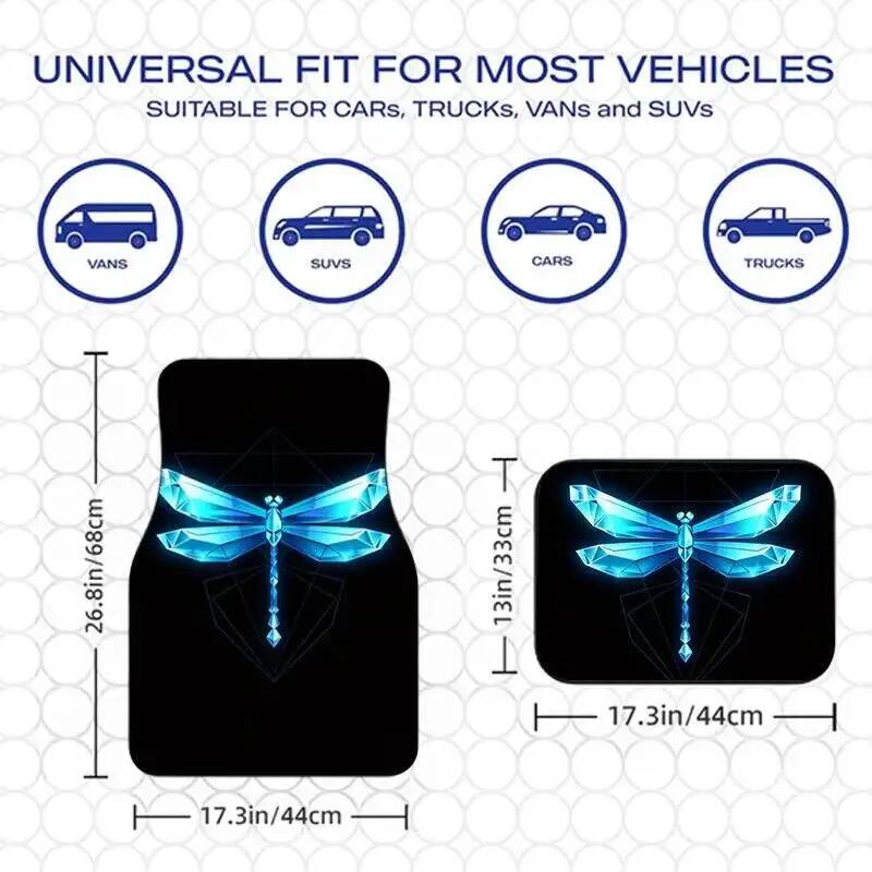 4Pcs Blue Crystal Dragonfly Bl - огляд і ціна Universal Tech Accessories