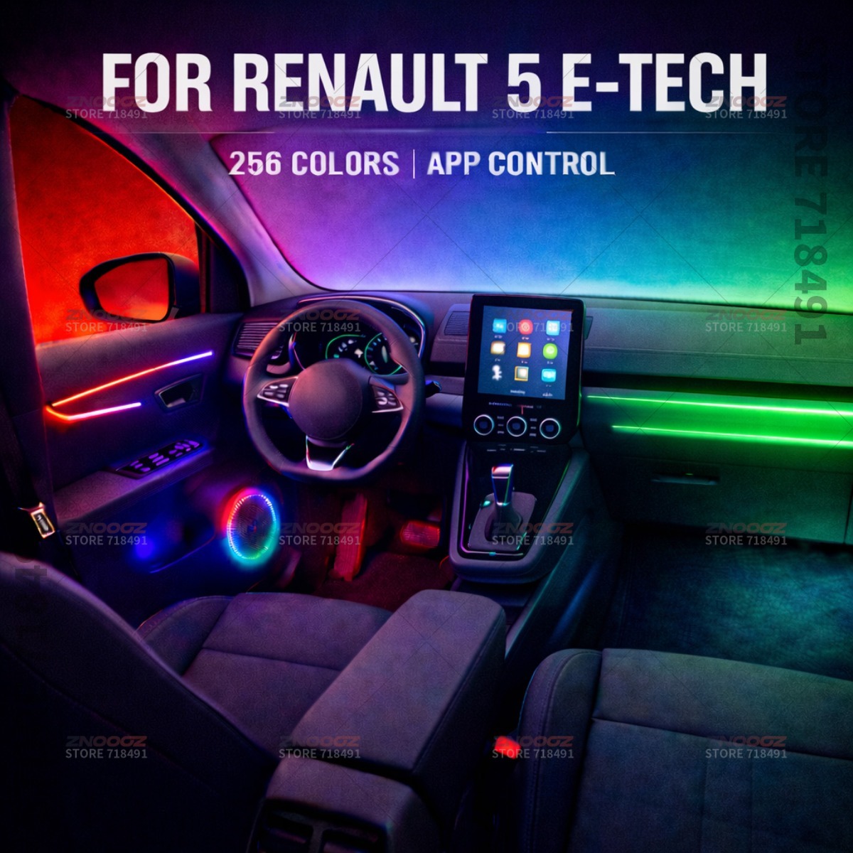 22in1 RGB Car Interior Acrylic - огляд і ціна Tech Accessories Renault
