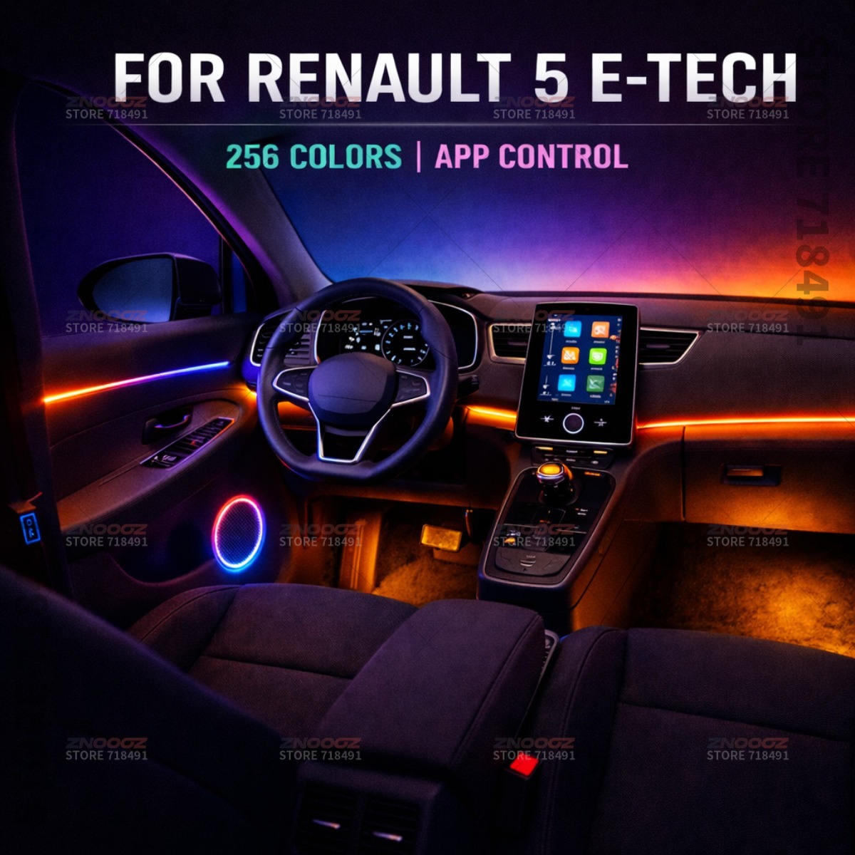 22in1 RGB Car Interior Acrylic - огляд і ціна Tech Accessories Renault