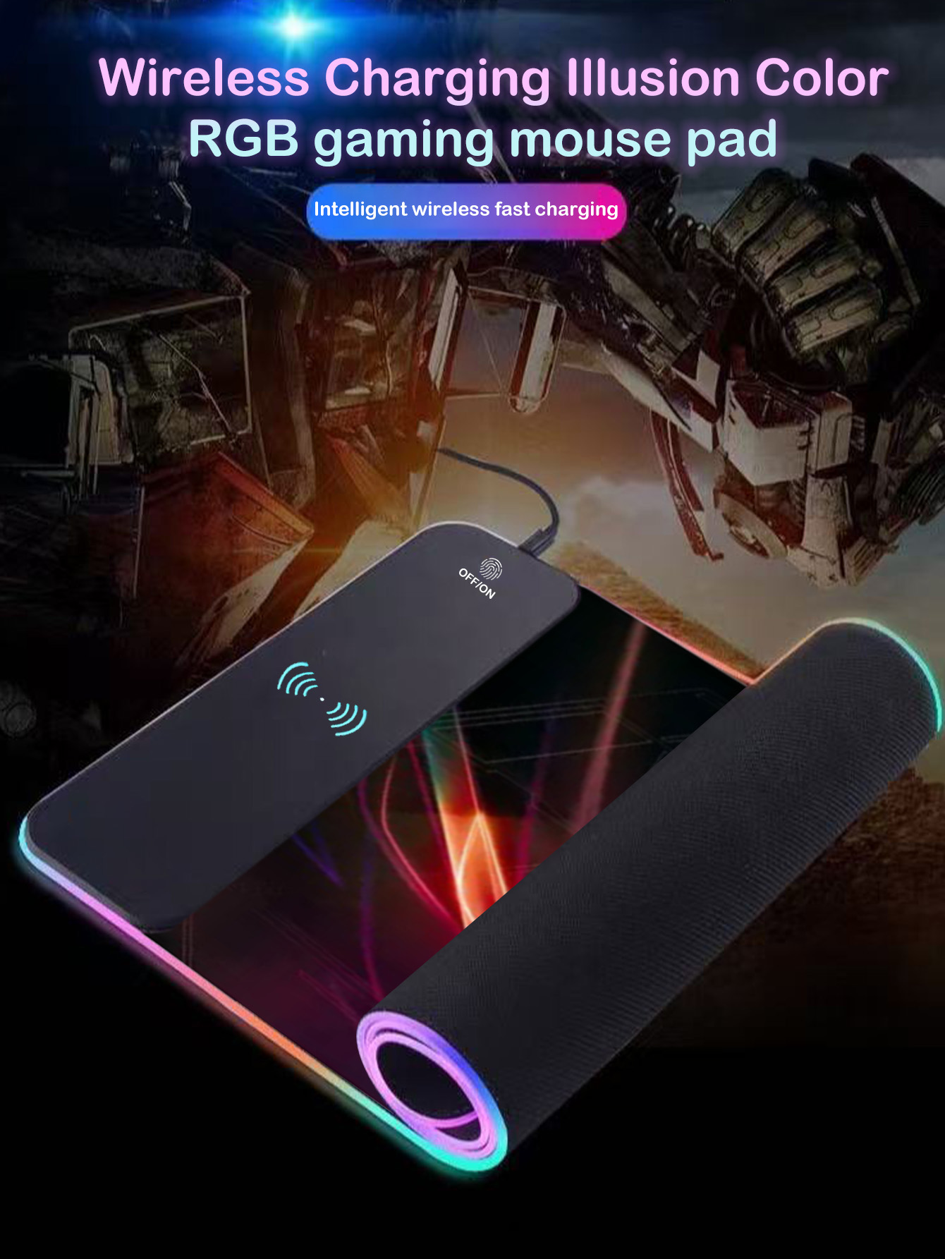RGB Illuminated Multi-Function - огляд і ціна Mouse Charging Pad