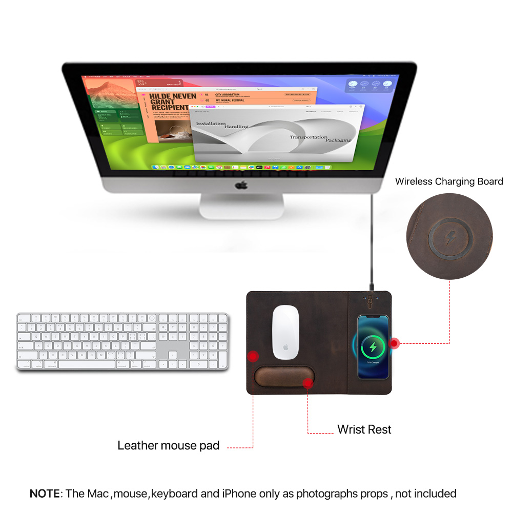 Mouse Pad with 15W Phone Wirel - огляд і ціна Mouse Charging Pad