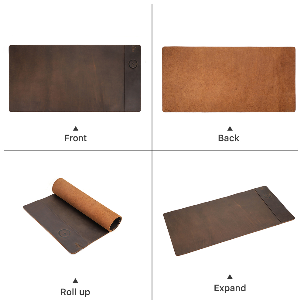Genuine Leather Mouse Pad With - огляд і ціна Mouse Charging Pad