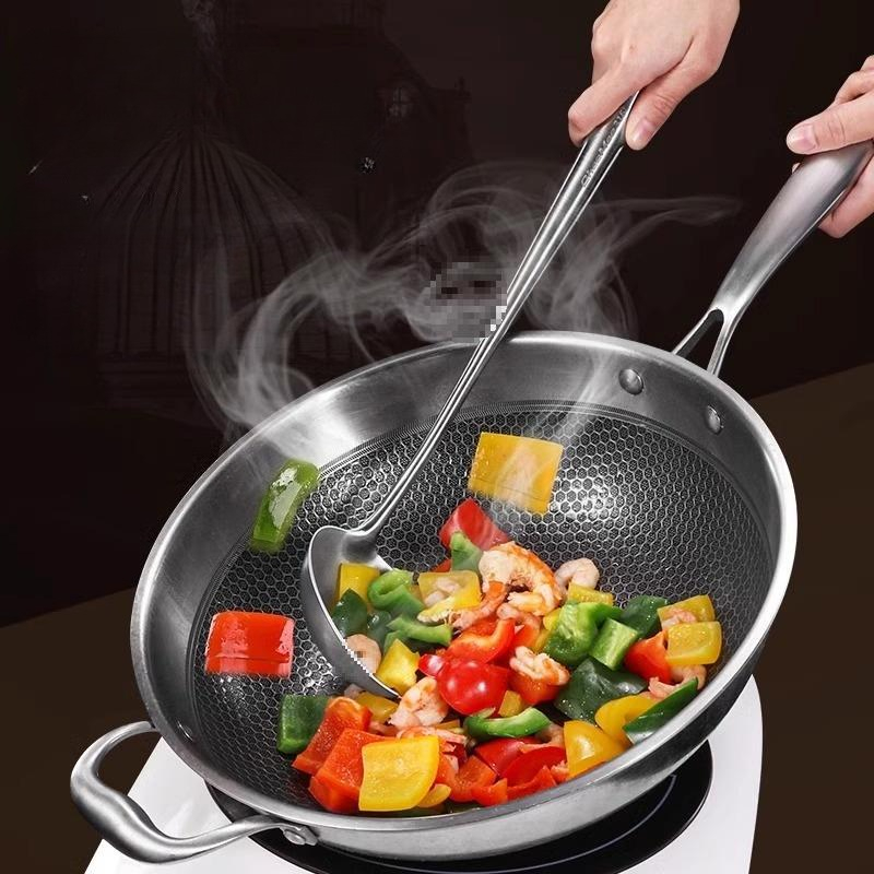 Food Stainless Steel Wok Spatu - огляд і ціна Hi Tech Kitchen Accessories