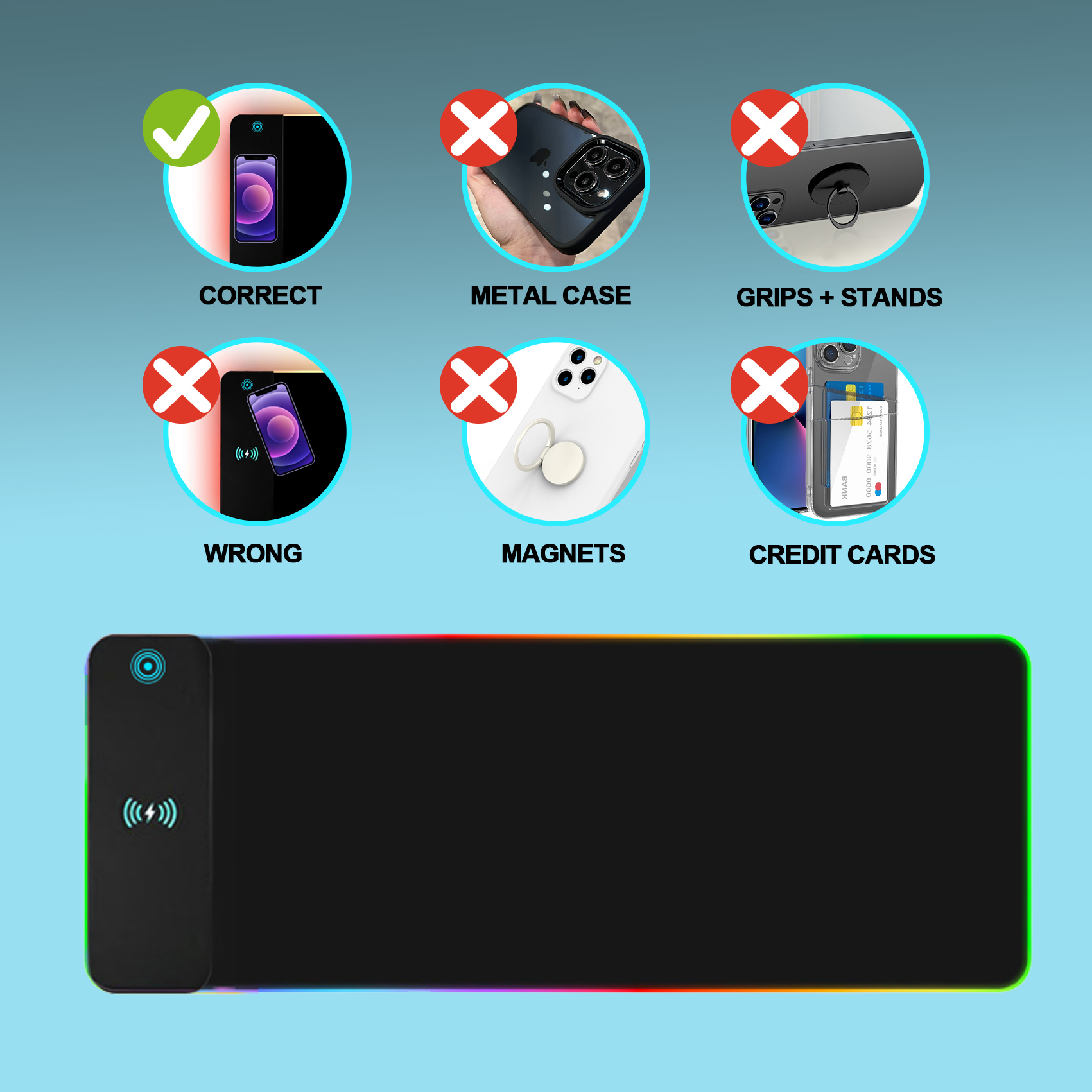 Wireless Charging RGB Gaming M - огляд і ціна Mouse Charging Pad